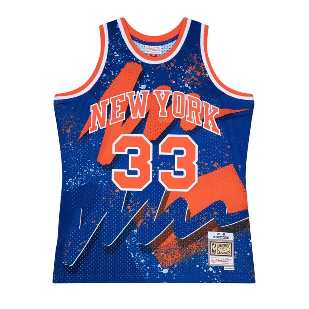 Mitchell & Ness Knicks Hyper Hoops Patrick Ewing #33 Swingman Jersey